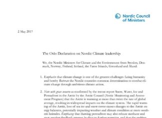 thumbnail of The Oslo Declaration on Nordic Climate leadership (003)