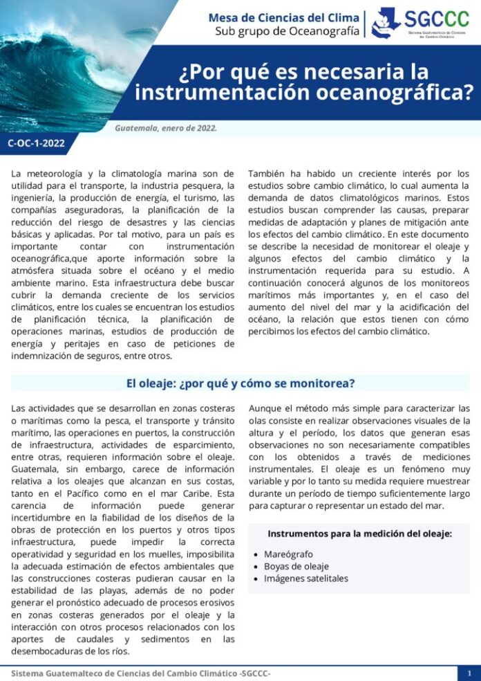 thumbnail of Policy Brief Oceanografía