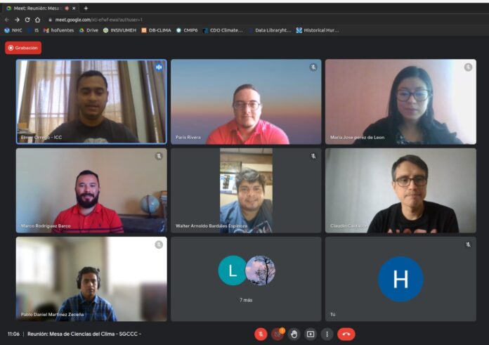 Participantes de la novena reunión de la Mesa de Ciencias del Clima